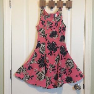 Hot Pink Floral Dress
